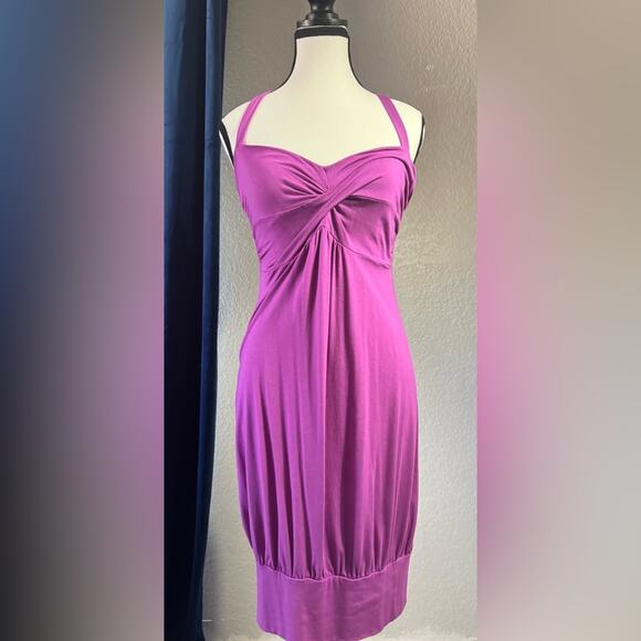 Victoria's Secret 2012 Purple Bra Top Halter Dress | Size M - Picture 1 of 7
